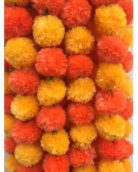 Buy Online Crunchy Fashion Earring Jewelry Amroha Craft  Artificial Marigold yellow and orange Garlands Door Toran Set  Artificial Flowers CFAF0059